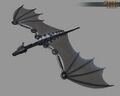 Blackened Metal Baby Clockwork Dragon