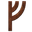 Wooden Runic F