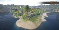 Wide angle view of west Tenebris Harbor.
