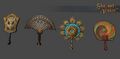 Ornate Fan 4-Pack