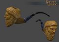 Ornate Meerschaum Titan of Truth Pipe