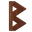 Wooden Runic B