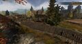 As an occupied town, Harvest has developed some trench defenses surrounding it, alongside a fort to maintain order.