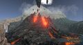 The volcano