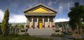 Ancient Columned City Home