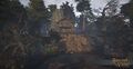 Here we catch a glimpse of the witches home situated above the quicksand pits of the Norgard Fens.