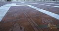 Beige Inlaid Marble Roadway Pavers