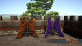Orange Butterfly Chair & Purple Butterfly Chair